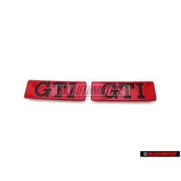 2x Original VW GTI Side Badge Emblem Red - 191853714