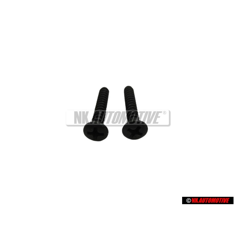 2x Original VW Oval Hd. Csk. Self-Tapp. 