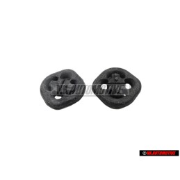 2x Original VW 4 Way Exhaust Rubber Retainer Mount Hanger - 191253147B
