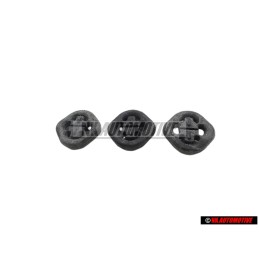 3x Original VW 4 Way Exhaust Rubber Retainer Mount Hanger - 191253147B