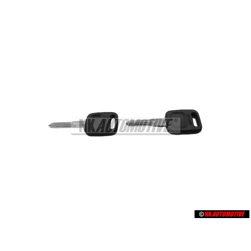 2x Original Audi Main Key Satin Black - 443837220C 01C