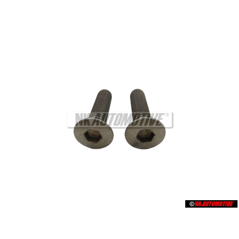 2x Original VW Oval Head Countersunk Bolt M8x32 - N 0214163