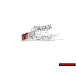 Original Audi S3 Steering Wheel Badge Chrome Red - 8L0419685A