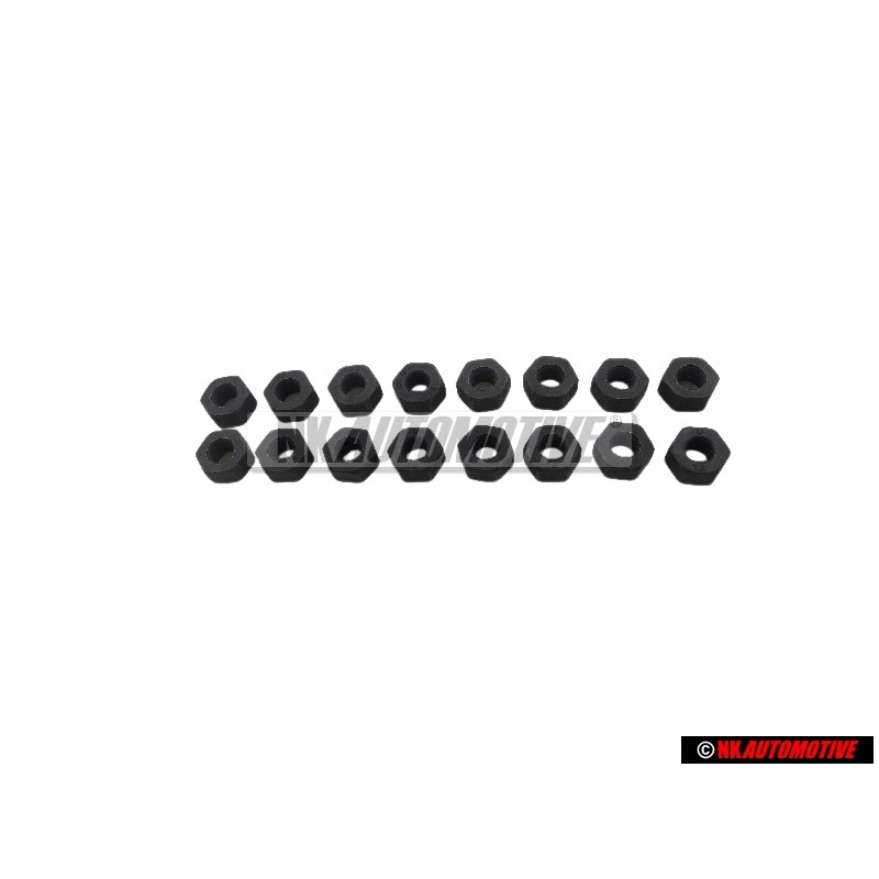 16x Original VW Hexagon Nut - 043101457