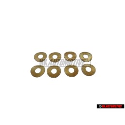 8x Original VW Front Bumper Carrier Bracket Spring Washer - 131821150