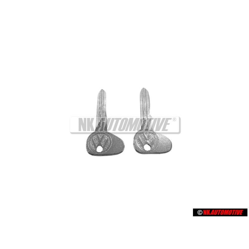 2x Original VW Blank Key Profile R - 111837219A S93
