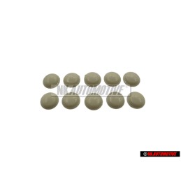 10x Original VW Cap Beige Grey - 211867169 7UK