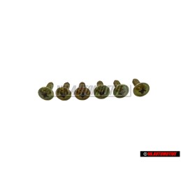 6x Original VW Oval Head Panel Screw - N 90098101