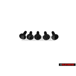 5x Original VW Oval Head Panel Screw H5X17 - 155853149