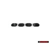 4x Original VW License Plate Holder Bolt Cover Cap - 171821163