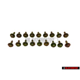 18x Original VW Hexagon Head Self Tap Bolt 6.5x21.5 - 311821143
