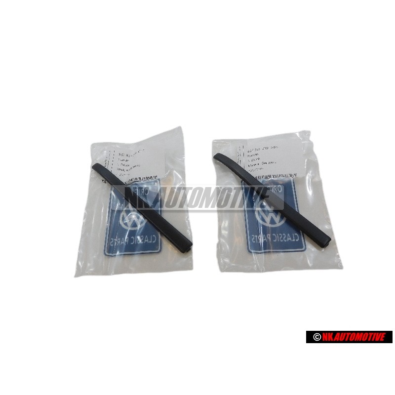 2x Original VW Door Handle Trim Black - 857837239 01C
