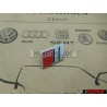 Original Audi S2 Steering Wheel Badge Emblem Chrome Red - 8A0419685D
