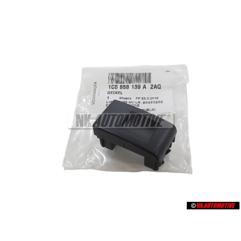 Original VW Dummy Cover Black - 1C0858139A 2AQ