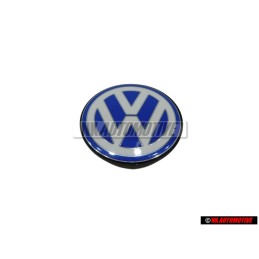 Original VW Engine Cover Badge Emblem Blue/White - 06A103940Q