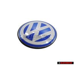 Original VW Engine Cover Badge Emblem Blue/White - 06A103940Q