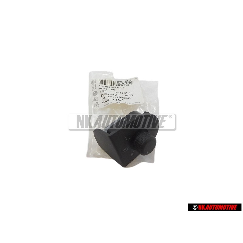 Original VW Switch For Electric Adjustable And Heated Mirrors - 6N1959565A C81
