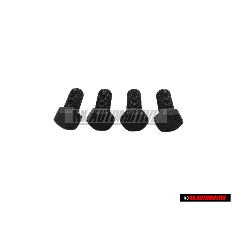 4x Original VW Safety Belt Hexagon Bolt 7 16x25 - 111857799