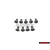 9x Original VW Oval Head Countersunk Bolt - N 10416601