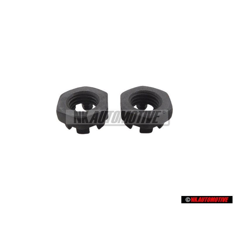 2x Original VW Steering Tie Rod Castle Nut - N 0112122