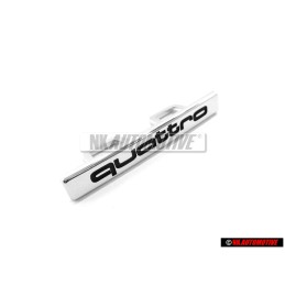 Original Audi QUATTRO Front Grill Badge Emblem Chrome - 4F9853736 2ZZ