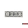 Original Audi Rings Rear Boot Badge Emblem Chrome - 4E0853742 2ZZ