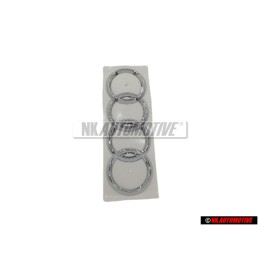 Original Audi Rings Rear Boot Badge Emblem Chrome - 4E0853742 2ZZ