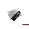 Original Audi V6 Front Grill Badge Emblem Black Chrome - 4E0853736E 2ZZ