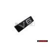 Original Audi V6 Front Grill Badge Emblem Black Chrome - 4E0853736E 2ZZ