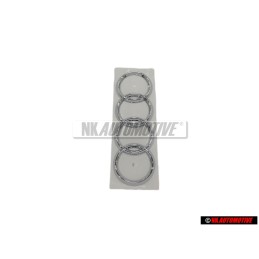 Original Audi Rings Rear Boot Badge Emblem Chrome - 4B5853742 2ZZ