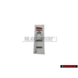 Original Audi TDI Rear Boot Badge Emblem Chrome Red - 4A9853737 2ZZ