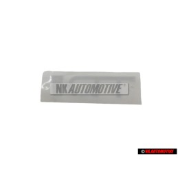 Original Audi TDI Rear Boot Badge Emblem Chrome Red - 4A9853737 2ZZ