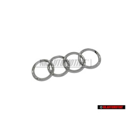 Original Audi Rings Rear Boot Badge Emblem Chrome - 8D5853742 2ZZ