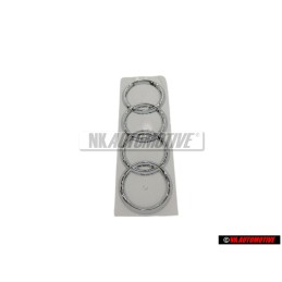 Original Audi Rings Rear Boot Badge Emblem Chrome - 8D5853742 2ZZ