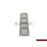 Original Audi Rings Rear Boot Badge Emblem Chrome - 8D5853742 2ZZ