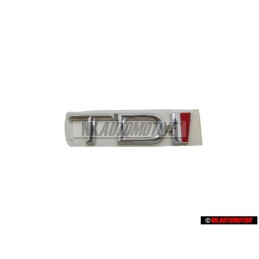 Original Audi TDI Rear Boot Badge Emblem Chrome Red - 8D5853737C 2ZZ