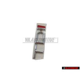 Original Audi TDI Rear Boot Badge Emblem Chrome Red - 8D5853737C 2ZZ