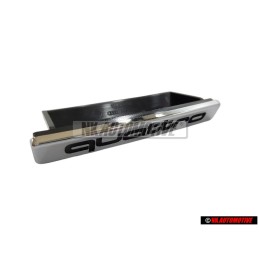 Original Audi QUATTRO Front Grill Badge Emblem Chrome - 8K0853736 2ZZ