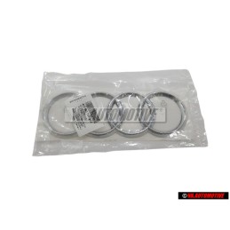 Original Audi Rings Rear Boot Badge Emblem Chrome - 4L0853742 2ZZ