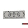 Original Audi Rings Rear Boot Badge Emblem Chrome - 4L0853742 2ZZ