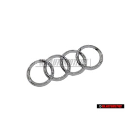 Original Audi Rings Rear Boot Badge Emblem Chrome - 4L0853742 2ZZ