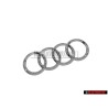 Original Audi Rings Rear Boot Badge Emblem Chrome - 4L0853742 2ZZ