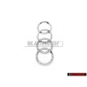 Original Audi Rings Rear Boot Badge Emblem Chrome - 4L0853742 2ZZ