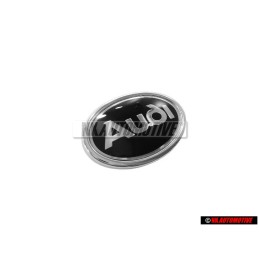 Original Audi Side Badge Emblem Black Chrome - 447853621 01C