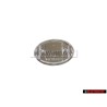 Original Audi Side Badge Emblem Black Chrome - 447853621 01C