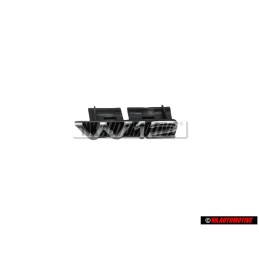 Original Audi W12 Front Grill Badge Emblem Chrome - 4E0853738 2ZZ