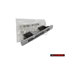 Original Audi QUATTRO Front Grill Badge Emblem Chrome - 8D0853736 2ZZ