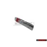 Original Audi S-LINE Front Grill Badge Emblem Chrome Red - 4F0853736B 2ZZ