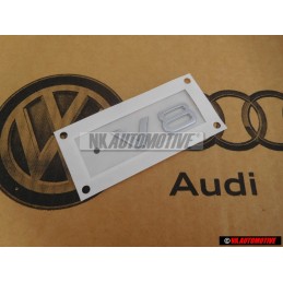 Original Audi V8 Rear Boot Badge Emblem Chrome - 8E0853601B