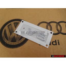 Original Audi V8 Rear Boot Badge Emblem Chrome - 8E0853601B